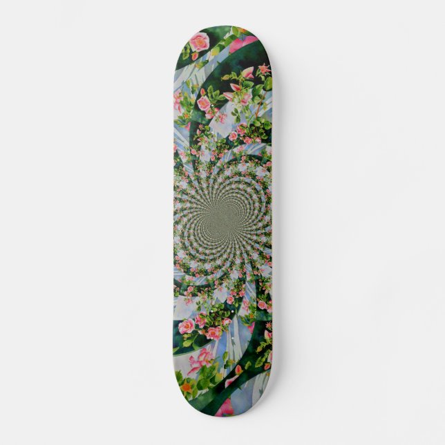 Skateboard Mackinac Rosa mandala (Anverso)