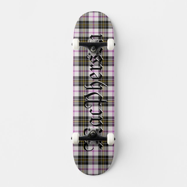 Skateboard MacPherson Tartan Scottish Plaid Pattern (Anverso)