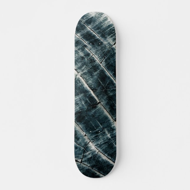 Skateboard Madera pintada de azul (Anverso )