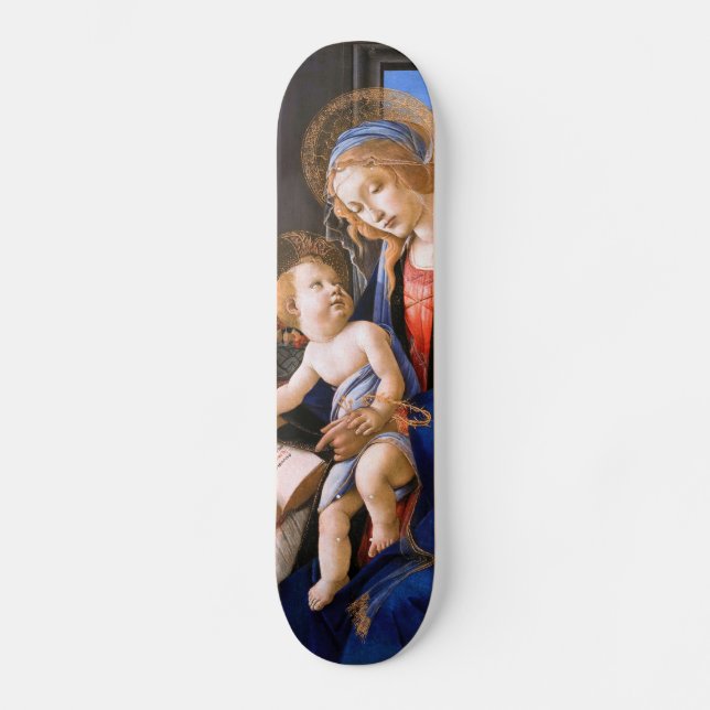 Skateboard Madonna enseña al niño Jesús Sandro Botticelli (Anverso)