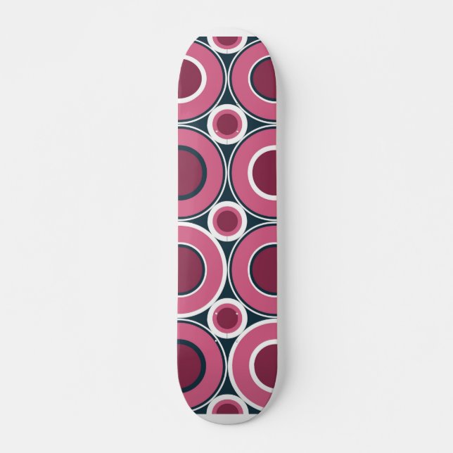 Skateboard Magenta de Bitesize con marina blanca (Anverso )