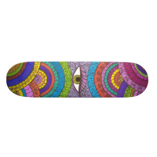 Skateboard Magia vigilante Sk8board de la mandala del ojo