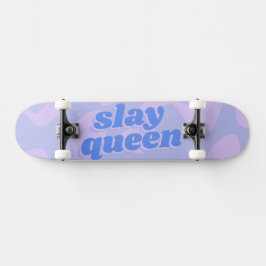 Skateboard Magnífica tipografía moderna de la Reina Pastel Az