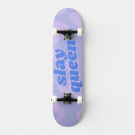 Skateboard Magnífica tipografía moderna de la Reina Pastel Az