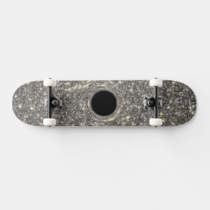 Skateboard Magnífico Agujero Negro En Medio De Una Galaxia.
