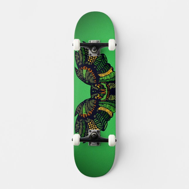 Skateboard Majestic Emerald Owl (Anverso)