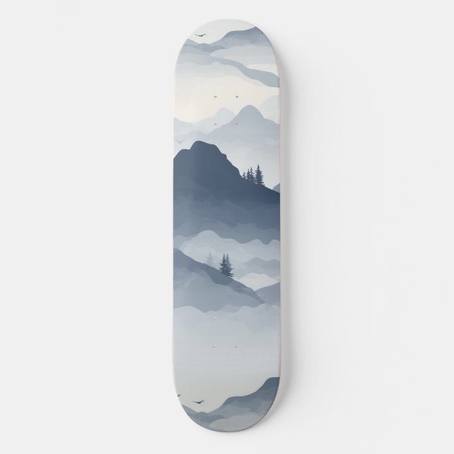 Skateboard Majestic Mountain Landscape (Anverso)
