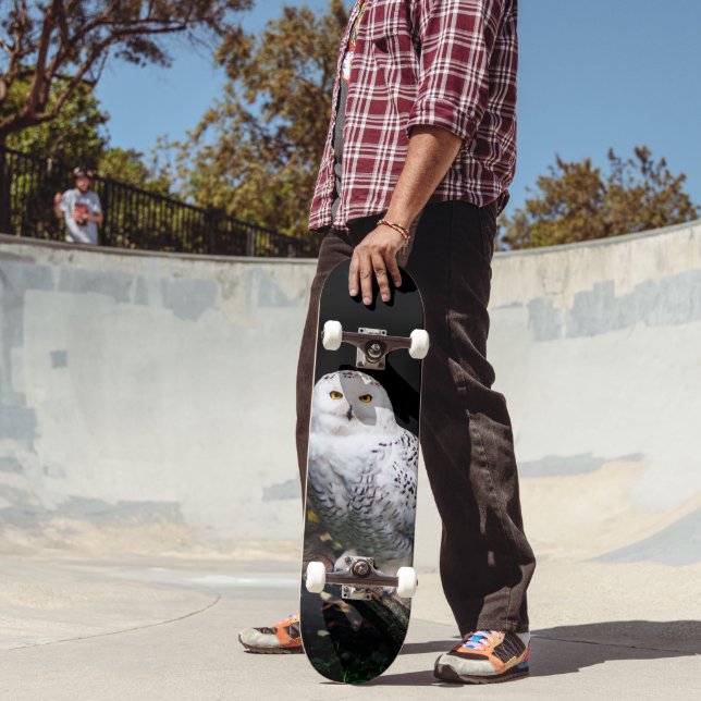 Skateboard Majestuoso búho de invierno (Exterior 2)