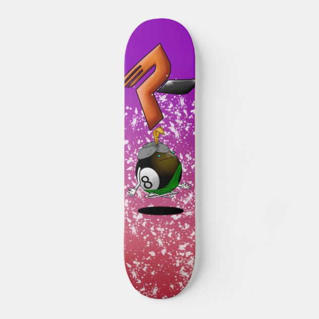 Skateboard majik 8ball (Anverso)