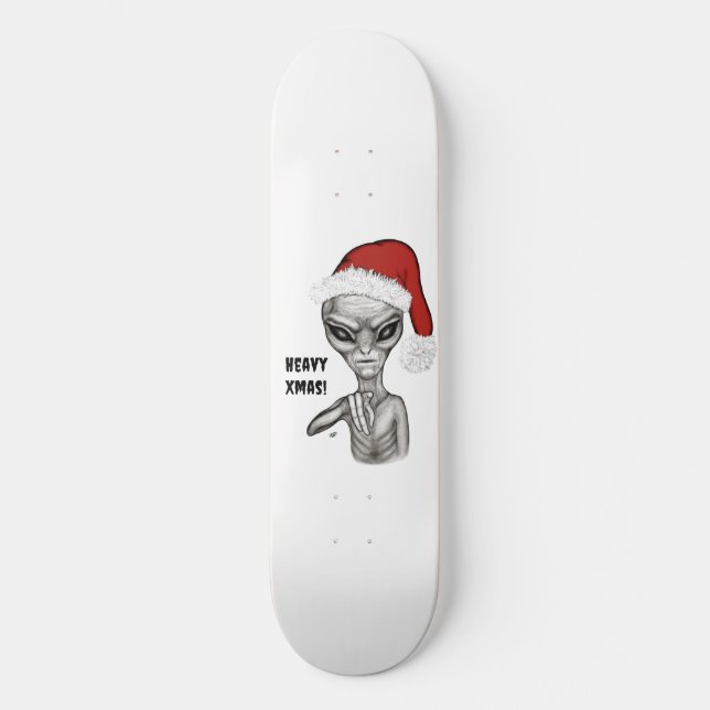 Skateboard ¡Mala fortuna, pesadas navidades! (Anverso)