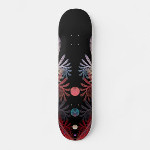 Skateboard Malabarismo Abstracto Fantasía Moderna Arte Fracta