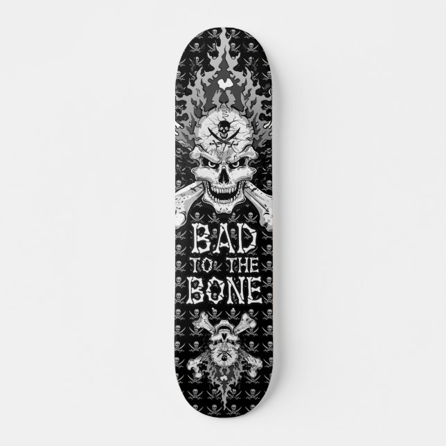 Skateboard Malo al cráneo del hueso (Anverso )