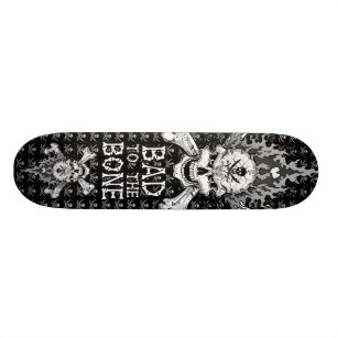 Skateboard Malo al cráneo del hueso
