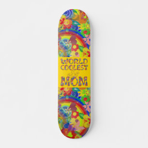 Skateboard Mamá más fría del mundo   flor