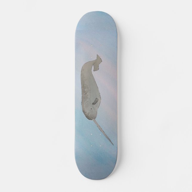 Skateboard Mamífero marino submarino Narwhal (Anverso)