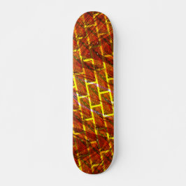 Skateboard ¿Mancha roja, raspada, grilla dorada o efecto ladr