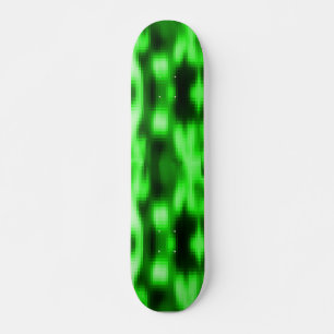 Skateboard Manchado verde y preto estilo pastilhas de vidro
