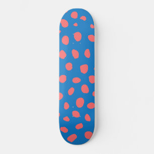 Skateboard Manchas de queso Coral Blue