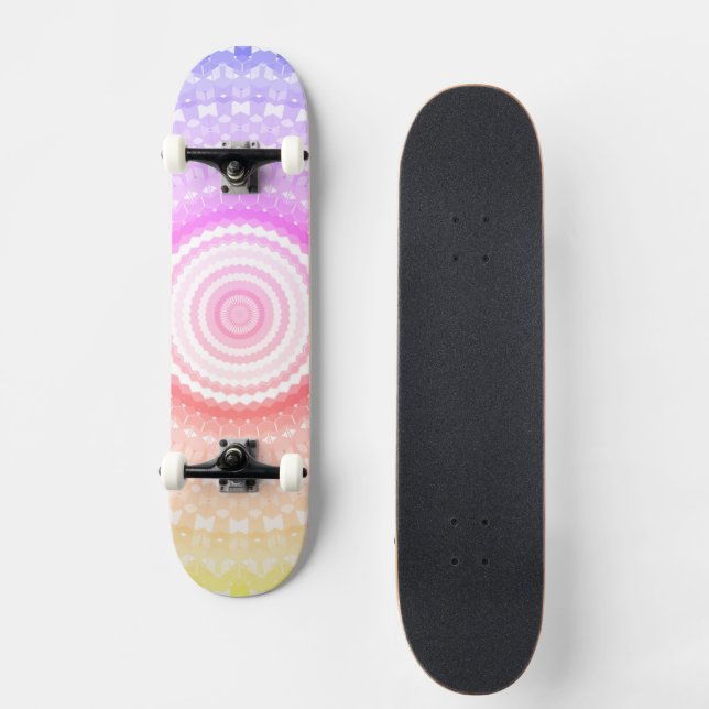 Skateboard Mandalá Bohemio (Anverso)