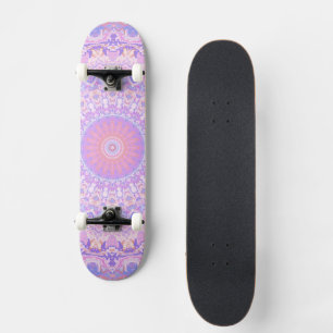 Skateboard Mandalá boho hippie intrincado colorido alucinante