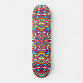 Skateboard Mandala colorida