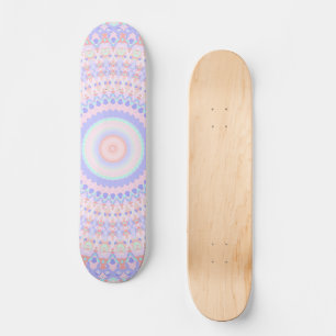 Skateboard Mandala colorida