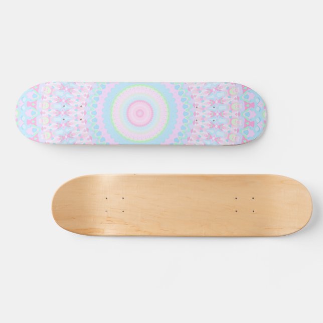 Skateboard Mandala colorida (Horz)
