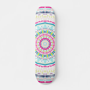 Skateboard mandala colorido