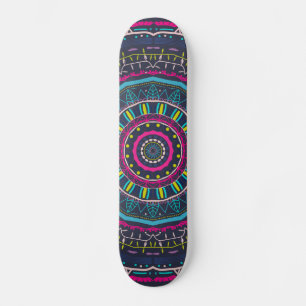 Skateboard mandala colorido