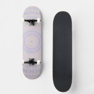 Skateboard Mandala Cyan, Amarillo, Magenta