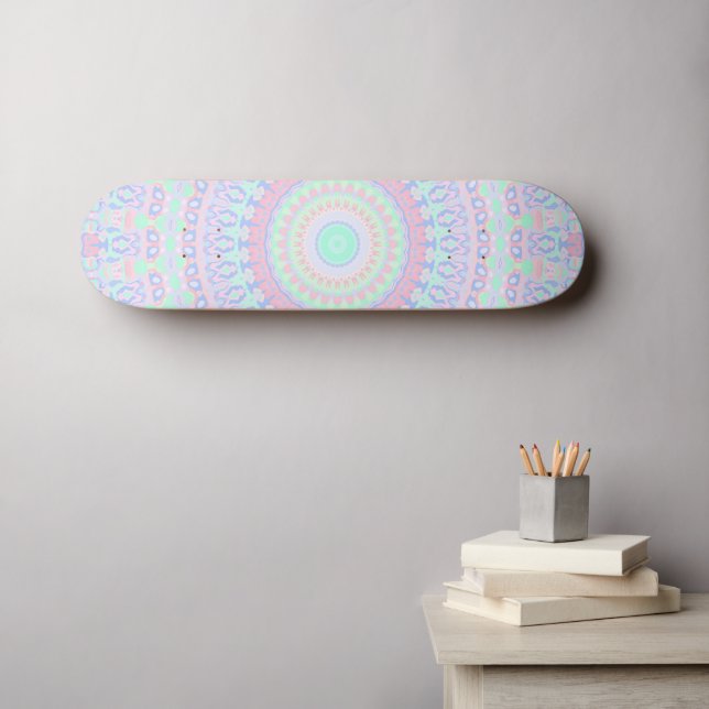 Skateboard Mandalá de Hippie Funky (Arte de pared (horz))