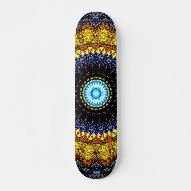 Skateboard Mandala de salpicaduras (Anverso )