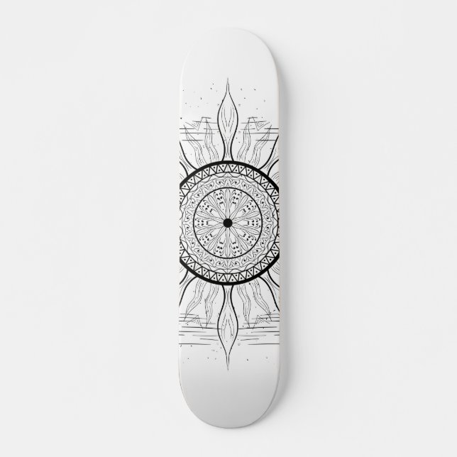 Skateboard Mandala del Sol 1 (Anverso )