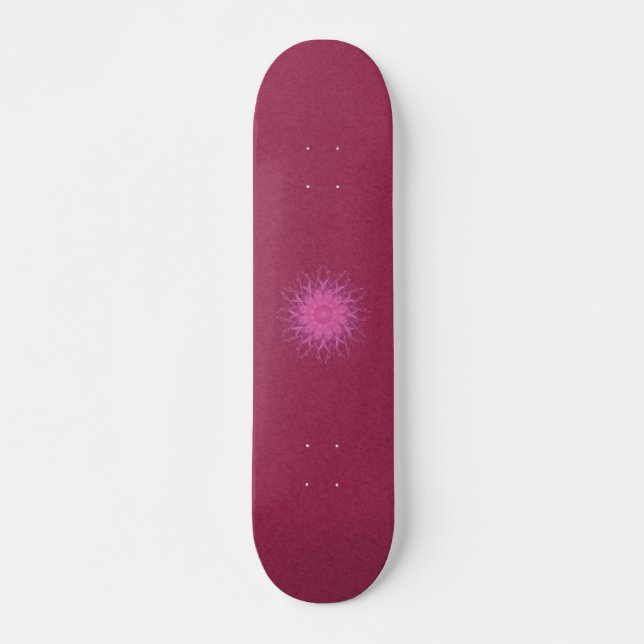 Skateboard Mandala spinner rosa (Anverso )