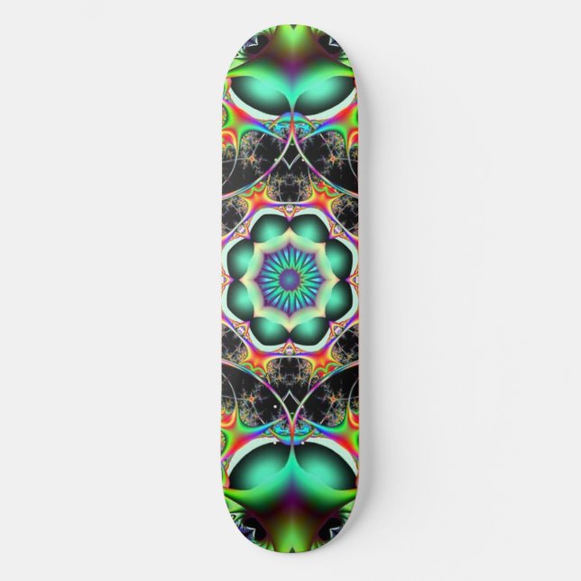 Skateboard Mandalá Trippy (Anverso)