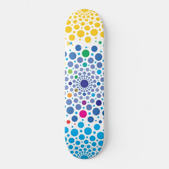 Skateboard Mandalas de círculos 3 (Anverso)