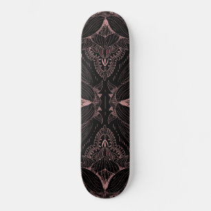 Skateboard Mandalas de flores 2