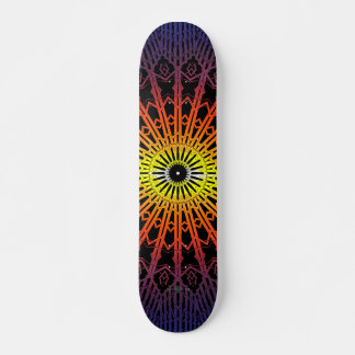 Skateboard Mandalas del espejo mágico (Arcoíris)