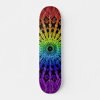 Skateboard Mandalas del espejo mágico ( Arcoíris 2 )