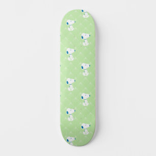 Skateboard Maní   Patrón de sueños de deco verde Snoopy