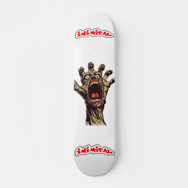 Skateboard Mano de grito hostil (Anverso )