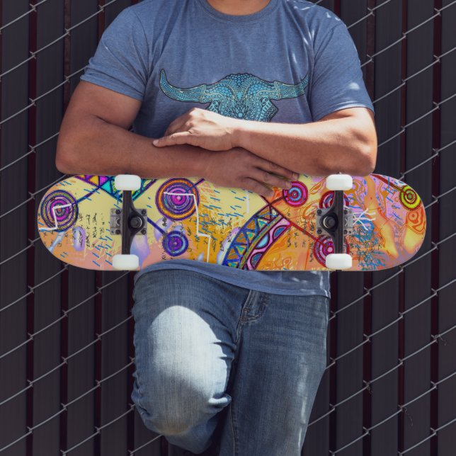 Skateboard Mano dibujada por EDDArt - Dream Scale 1 (Exterior 3)