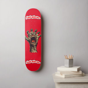 Skateboard Mano roja de gritos hostiles