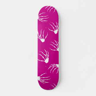 Skateboard Manos de esqueleto - Rosa caliente