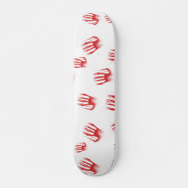 Skateboard Manos rojas