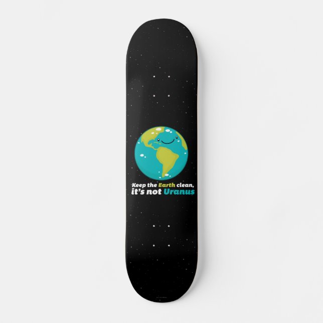 Skateboard Mantenga la tierra limpia (Anverso)