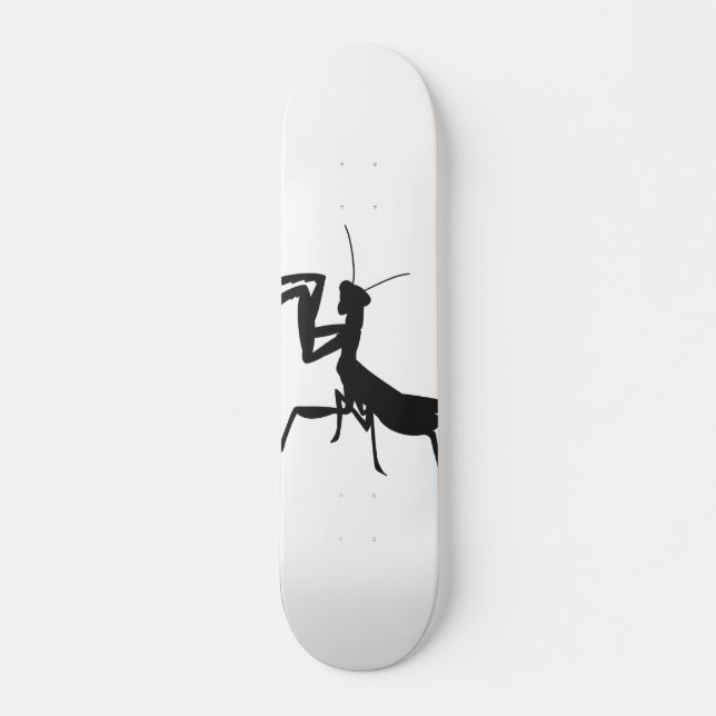 Skateboard Mantis in silhouette - Choose background color (Anverso )