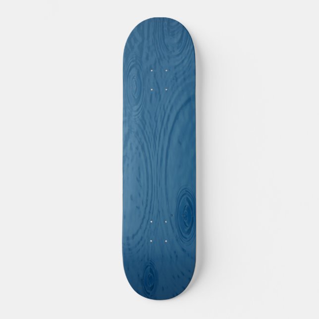 Skateboard Manzanas de lluvia (Olas de agua azul) (Anverso)