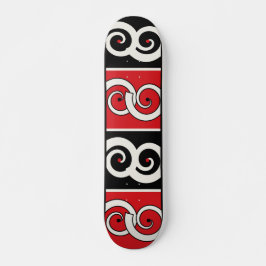 Skateboard Maori Inspired Spiral