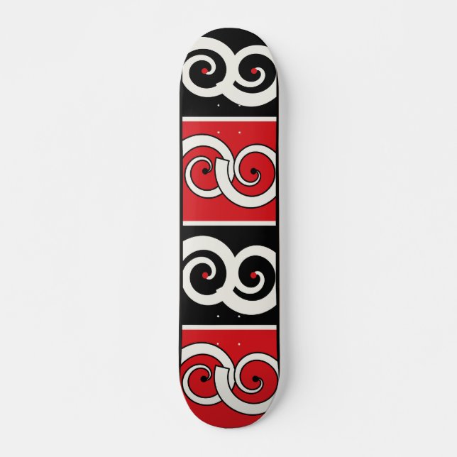 Skateboard Maori Inspired Spiral (Anverso )